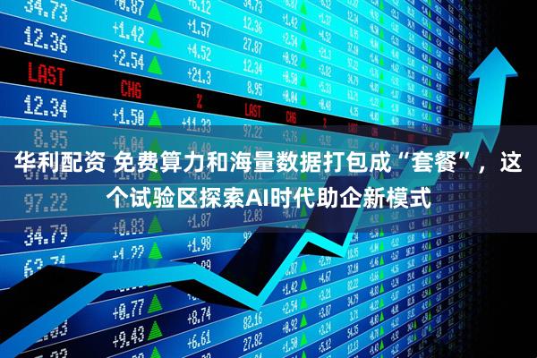 华利配资 免费算力和海量数据打包成“套餐”，这个试验区探索AI时代助企新模式